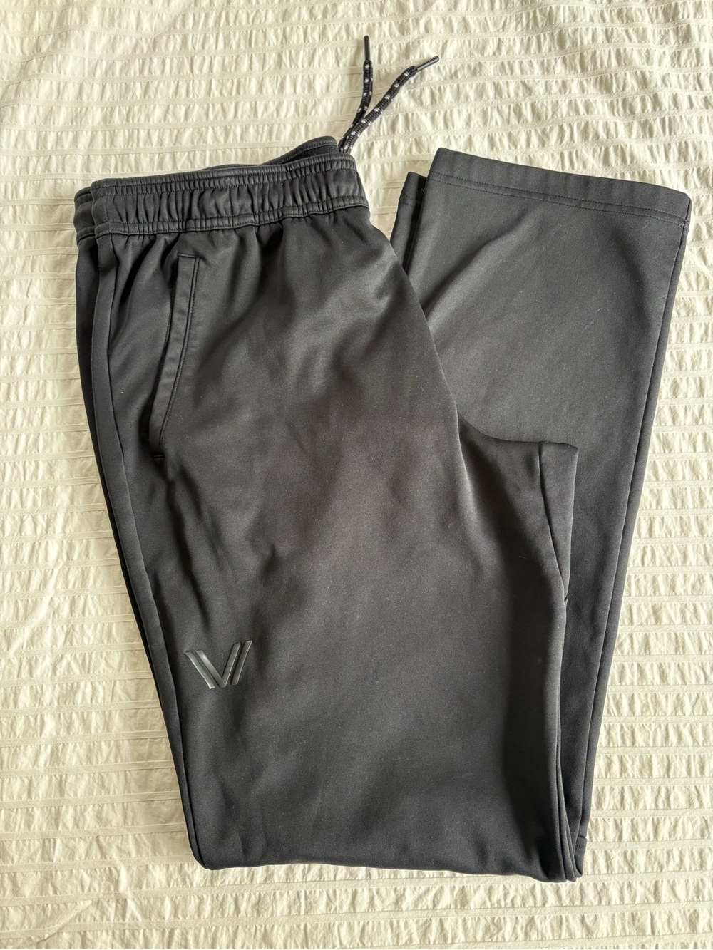 Velocity Men's Black Performance Joggers with V Logo